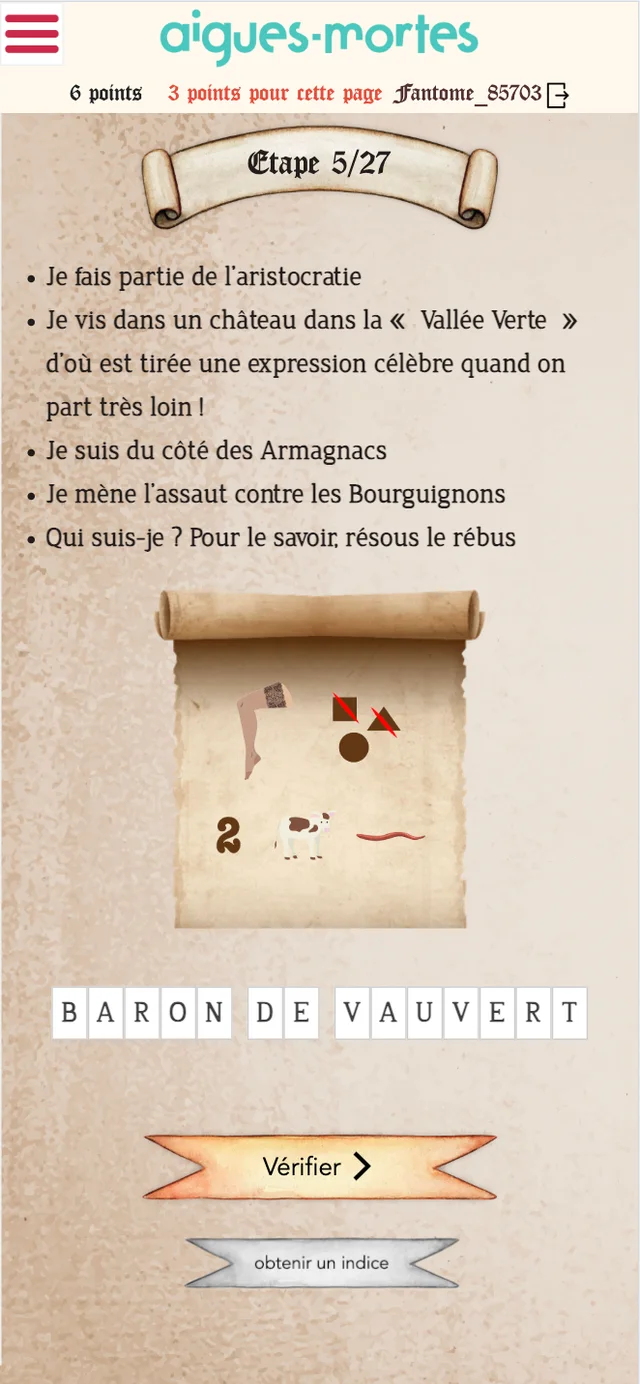 Rébus du parcours d’Aigues-Mortes